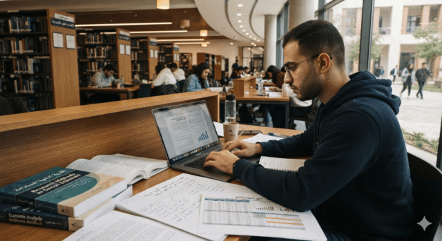 المساعدة في اعداد رسائل الماجستير والدكتوراه للباحثين